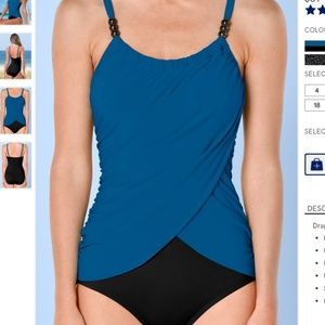 venus slimming draped one piece